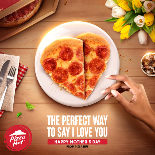 Pizza Hut "Heart" Mother's Day Greeting