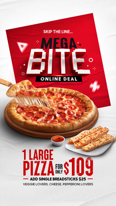 Pizza Hut &quot;Mega Bite&quot; Online Only Special