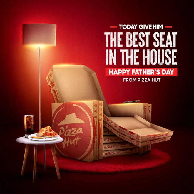 Pizza Hut "Best Seat" Father's Day Greeting