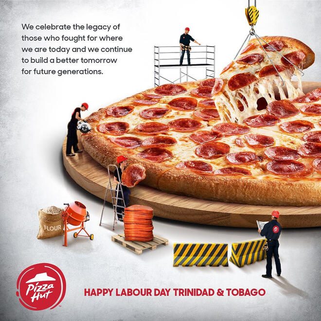 Pizza Hut "Building A Better Tomorrow" Labour Day Greeting
