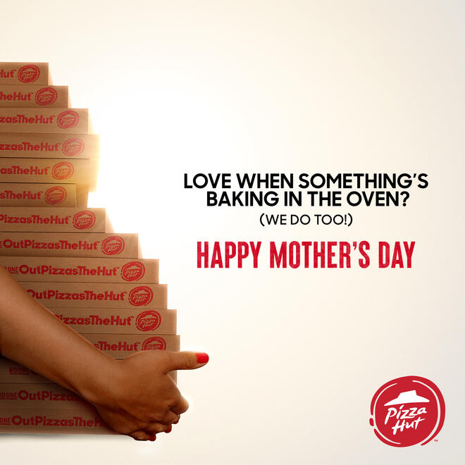Pizza Hut &quot;Something&#39;s In The Oven&quot; Mother&#39;s Day Greeting
