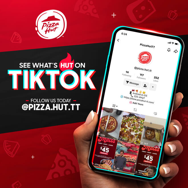 Pizza Hut "What's Hot" Follow Us Post