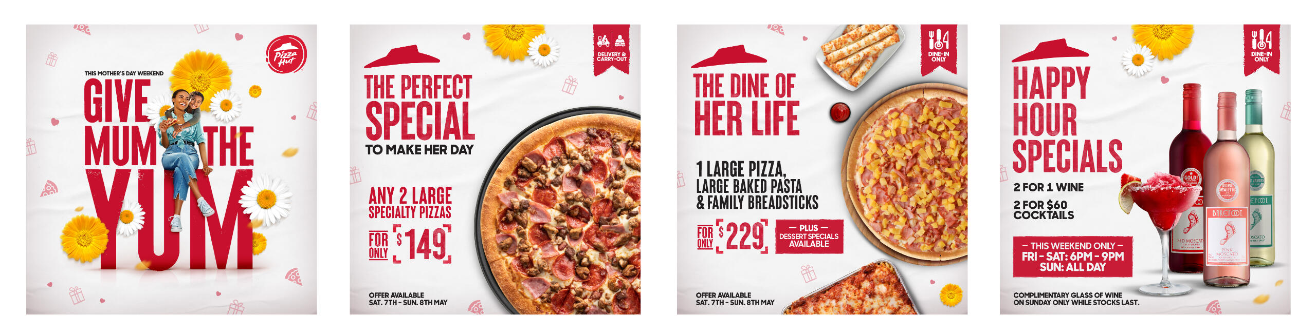 Pizza Hut "Give Mum The Yum" Mother's Day Special Rollout