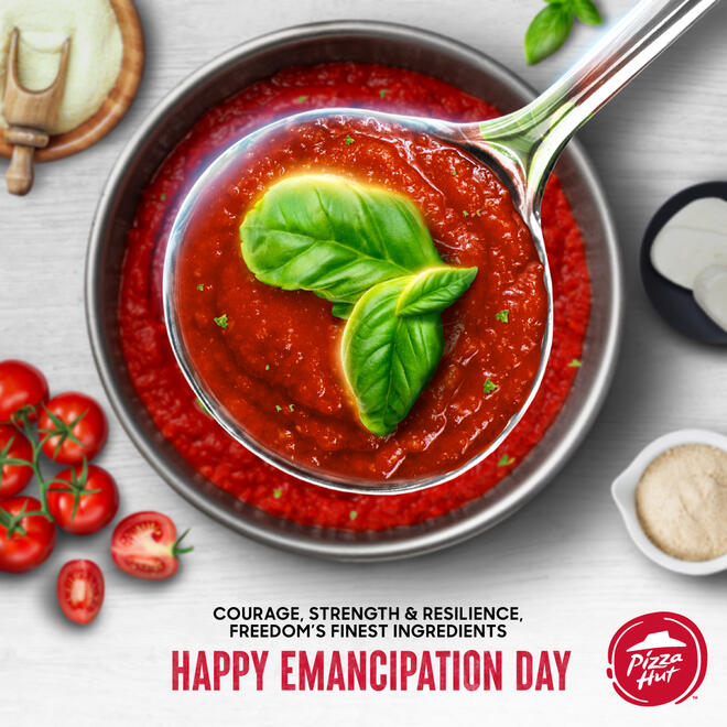 Pizza Hut &quot;Sauce&quot; African Emancipation Day Greeting