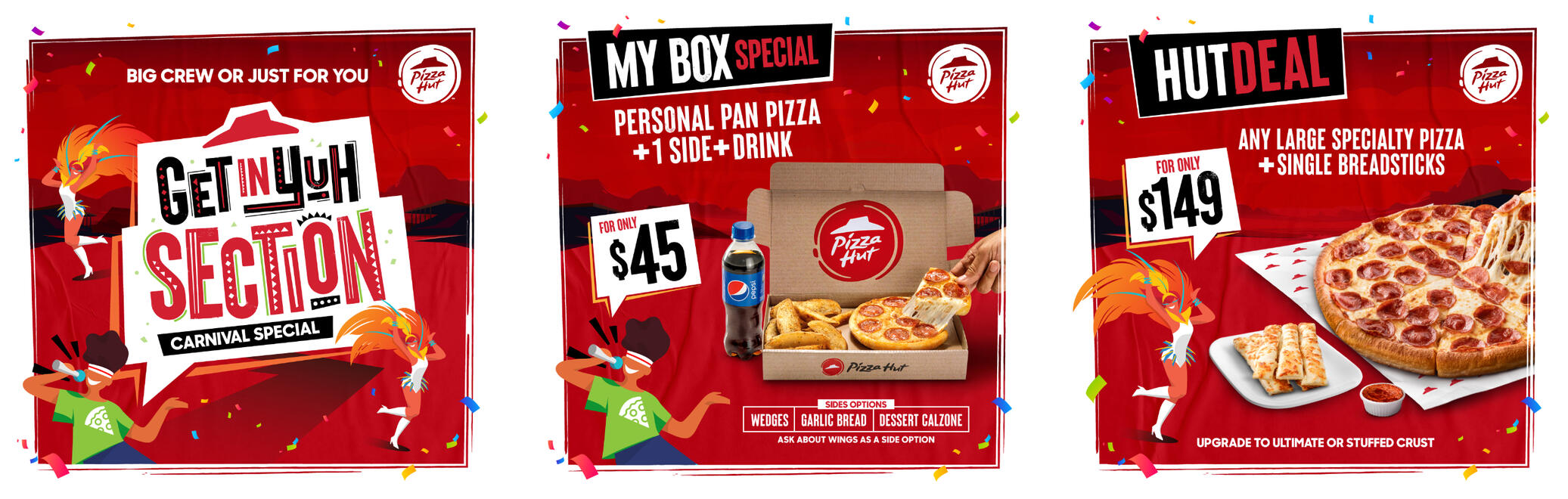 Pizza Hut "Get In Yuh Section" Carnival Special Rollout