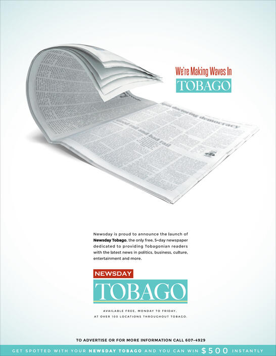 Newsday Tobago "Making Waves" Launch Ad